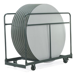 Round Folding Table Storage