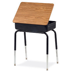 Lift-Lid Hard Plastic Top Desk 700